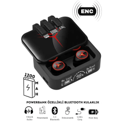 Earbuds Tws M88 Plus Bluetooth Kulaklık, Powerbank